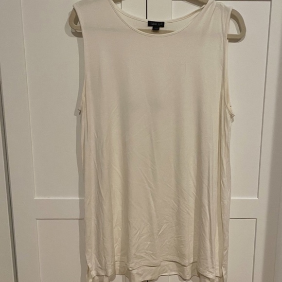 J. Jill Tops - J.Jill Wearever Cream Rayon Tunic Tank Size Large
